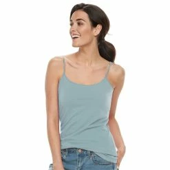 Women's Sonoma Goods For Life® Everyday Built-In Support Camisole -SONOMA Store 2433356 Hanover Blue