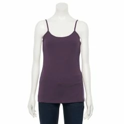Women's Sonoma Goods For Life® Everyday Built-In Support Camisole -SONOMA Store 2433356 Plum
