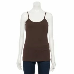 Women's Sonoma Goods For Life® Everyday Built-In Support Camisole -SONOMA Store 2433356 Rich Espresso