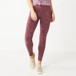 Women's Sonoma Goods For Life® Midrise Leggings -SONOMA Store 2946661 Plum Geo Floral