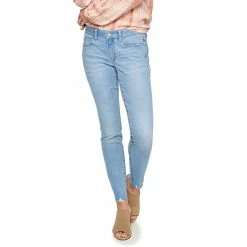 Women's Sonoma Goods For Life® Supersoft Stretch Midrise Skinny Jeans -SONOMA Store 2954787 Orchard Destructed