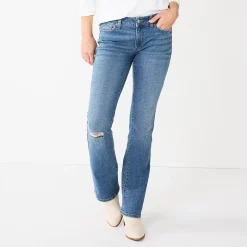 Women's Sonoma Goods For Life® Midrise Bootcut Jeans -SONOMA Store 2955090 Light Wash