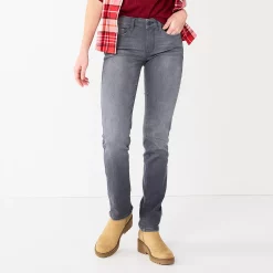 Women's Sonoma Goods For Life® Supersoft Midrise Straight-Leg Jeans 25 Women's Sonoma Goods For Life® Supersoft Midrise Straight-Leg Jeans -SONOMA Store 3022856 Light Grey