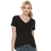 Petite Sonoma Goods For Life® Essential V-Neck Tee 2 Petite Sonoma Goods For Life® Essential V-Neck Tee -SONOMA Store 3053848 Black
