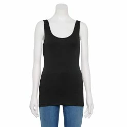 Women's Sonoma Goods For Life® Layering Tank -SONOMA Store 3381138 Pitch Black
