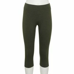 Women's Sonoma Goods For Life® Wide-Waist Capri Leggings 54 Women's Sonoma Goods For Life® Wide-Waist Capri Leggings -SONOMA Store 3584124 Olive