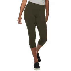 Women's Sonoma Goods For Life® Wide-Waist Capri Leggings 47 Women's Sonoma Goods For Life® Wide-Waist Capri Leggings -SONOMA Store 3584124 Pine Ridge