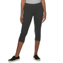 Women's Sonoma Goods For Life® Wide-Waist Capri Leggings 38 Women's Sonoma Goods For Life® Wide-Waist Capri Leggings -SONOMA Store 3584124 Slate Gray