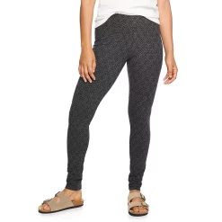 Petite Sonoma Goods For Life® Essential Leggings -SONOMA Store 3587570 Gray Geo Floral