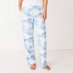Women's Sonoma Goods For Life® Cozy Pajama Pants -SONOMA Store 4211999 Blue Cloud Dye