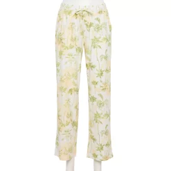 Women's Sonoma Goods For Life® Cozy Pajama Pants -SONOMA Store 4211999 Peach Palm Jungle