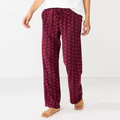 Women's Sonoma Goods For Life® Cozy Pajama Pants -SONOMA Store 4211999 Wine West Geo
