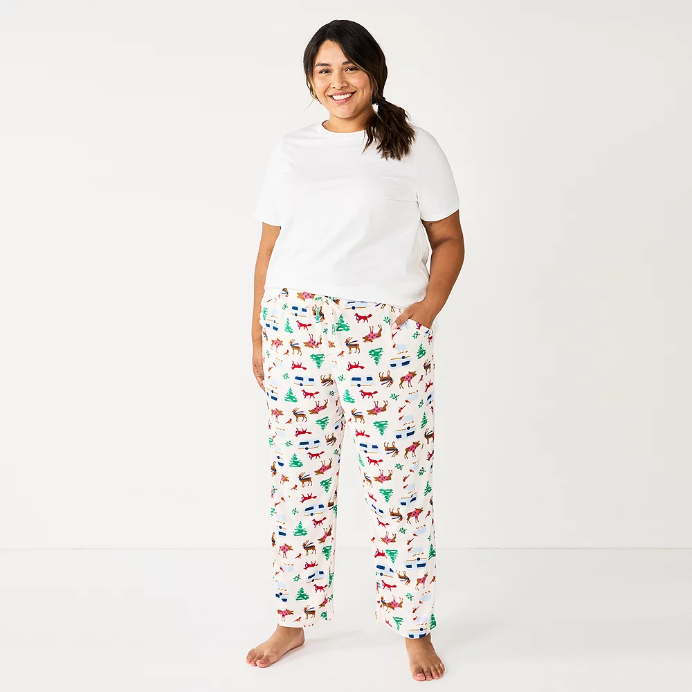 Plus Size Sonoma Goods For Life® Knit Pajama Pants 8 Plus Size Sonoma Goods For Life® Knit Pajama Pants - Image 6