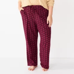 Plus Size Sonoma Goods For Life® Knit Pajama Pants 27 Plus Size Sonoma Goods For Life® Knit Pajama Pants -SONOMA Store 4212360 Wine West Geo