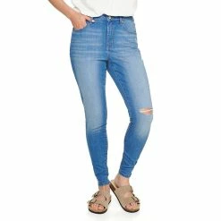 Women's Sonoma Goods For Life® Curvy High-Waisted Skinny Jeans -SONOMA Store 4342530 Weise Destructed