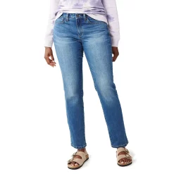 Women's Sonoma Goods For Life® Straight-Leg High-Waisted Curvy Jeans -SONOMA Store 4380113 Baytree
