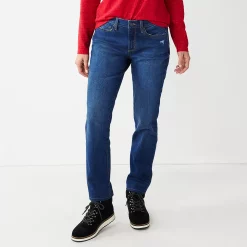 Women's Sonoma Goods For Life® Straight-Leg High-Waisted Curvy Jeans -SONOMA Store 4380113 Wyatt