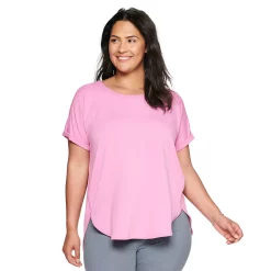 Plus Size Sonoma Goods For Life® Supersoft Short Sleeve Top -SONOMA Store 4886368 Orchid Necklace
