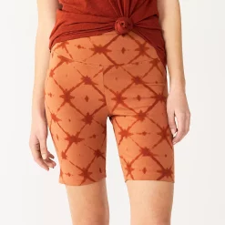 Women's Sonoma Goods For Life® High-Waist Bike Shorts -SONOMA Store 4910074 Mocha Dye