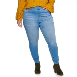 Plus Size Sonoma Goods For Life® Comfortable Favorite Mid-Rise Jeggings -SONOMA Store 4916239 Mariano