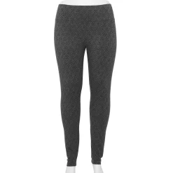 Plus Size Sonoma Goods For Life® Midrise Leggings -SONOMA Store 4966829 Gray Geo Floral