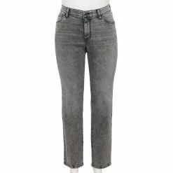 Plus Size Sonoma Goods For Life® Premium Mid-Rise Curvy Straight-Leg Jeans -SONOMA Store 4989903 Bellam