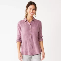 Women's Sonoma Goods For Life® Essential Everyday Button-Down Shirt