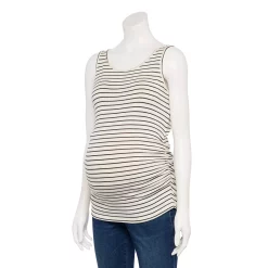 Maternity Sonoma Goods For Life® Essential Tank 25 Maternity Sonoma Goods For Life® Essential Tank -SONOMA Store 5010254 Black Stripe
