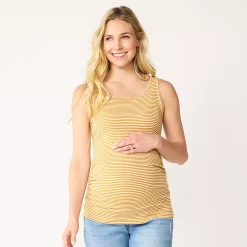 Maternity Sonoma Goods For Life® Essential Tank 20 Maternity Sonoma Goods For Life® Essential Tank -SONOMA Store 5010254 Gold Stripe