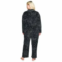 Plus Size Sonoma Goods For Life® Velour Pajama Shirt & Pajama Pants Set -SONOMA Store 5033014 ALT