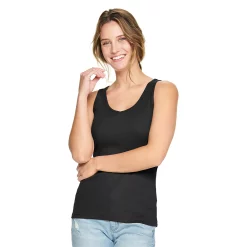 Women's Sonoma Goods For Life® Everyday Ribbed Tank 36 Women's Sonoma Goods For Life® Everyday Ribbed Tank -SONOMA Store 5046234 Black