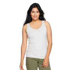 Women's Sonoma Goods For Life® Everyday Ribbed Tank 31 Women's Sonoma Goods For Life® Everyday Ribbed Tank -SONOMA Store 5046234 Heather Gray