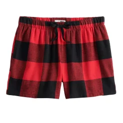 Women's Sonoma Goods For Life® Flannel Pajama Shorts -SONOMA Store 5161201 ALT5