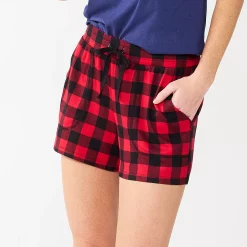 Women's Sonoma Goods For Life® Snit Pajama Shorts 13 Women's Sonoma Goods For Life® Snit Pajama Shorts -SONOMA Store 5161202 Red Mini Buff