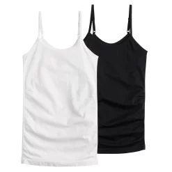 Maternity Sonoma Goods For Life® 2-Pack Seamless Camisole Set 10 Maternity Sonoma Goods For Life® 2-Pack Seamless Camisole Set -SONOMA Store 5161957 Black White