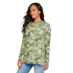 Maternity Sonoma Goods For Life® Side Slit Nursing Hoodie -SONOMA Store 5177488 Camo