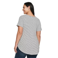 Plus Size Sonoma Goods For Life® V-Neck Tunic Tee -SONOMA Store 5209140 ALT