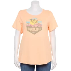Plus Size Sonoma Goods For Life® National Parks Graphic Tee -SONOMA Store 5212613 Joshua Tree Peach