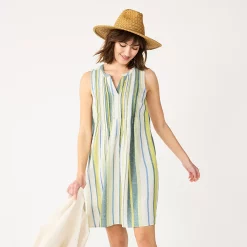Women's Sonoma Goods For Life® Pintuck Linen-Blend Dress 31 Women's Sonoma Goods For Life® Pintuck Linen-Blend Dress -SONOMA Store 5215954 ALT2