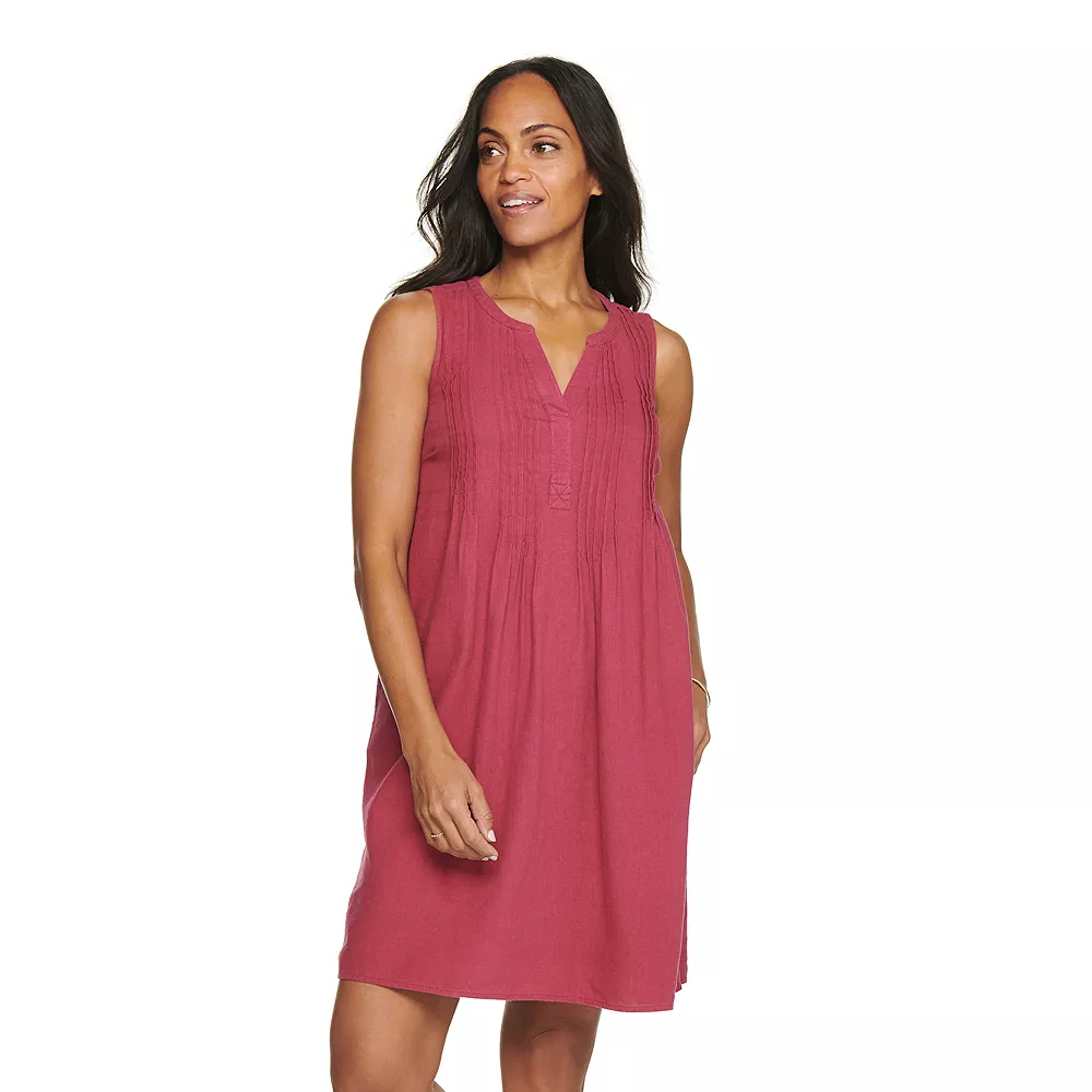 Women's Sonoma Goods For Life® Pintuck Linen-Blend Dress 7 Women's Sonoma Goods For Life® Pintuck Linen-Blend Dress - Image 6