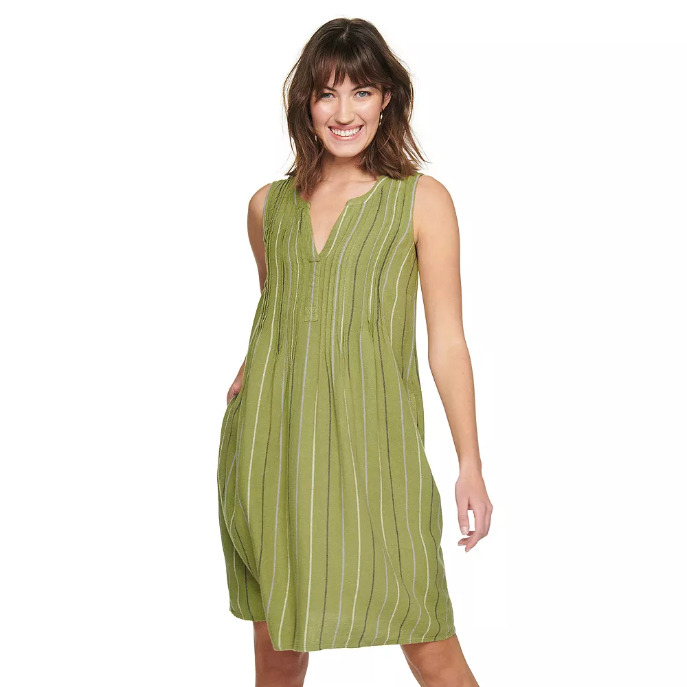 Women's Sonoma Goods For Life® Pintuck Linen-Blend Dress 2 Women's Sonoma Goods For Life® Pintuck Linen-Blend Dress