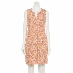 Women's Sonoma Goods For Life® Pintuck Linen-Blend Dress 26 Women's Sonoma Goods For Life® Pintuck Linen-Blend Dress -SONOMA Store 5215954 Peach Floral