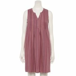 Women's Sonoma Goods For Life® Pintuck Linen-Blend Dress 21 Women's Sonoma Goods For Life® Pintuck Linen-Blend Dress -SONOMA Store 5215954 Purple Stripe