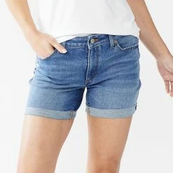 Women's Sonoma Goods For Life® High-Waist 5" Jean Shorts -SONOMA Store 5218635 Broadway