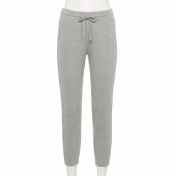 Women's Sonoma Goods For Life® Cinched Knit Jogger Pants -SONOMA Store 5225497 Gray Nep