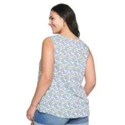 Plus Size Sonoma Goods For Life® V-Neck Tank -SONOMA Store 5226888 ALT