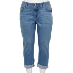 Plus Size Sonoma Goods For Life® Premium Rolled Cuff Capri Jeans