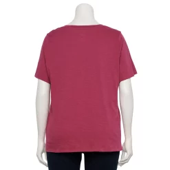 Plus Size Sonoma Goods For Life® Everyday V-Neck Tee -SONOMA Store 5232140 ALT