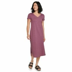 Women's Sonoma Goods For Life® Knit Midi T-Shirt Dress -SONOMA Store 5236607 Plum