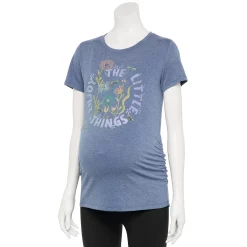 Maternity Sonoma Goods For Life® Fitted Crewneck Graphic Tee -SONOMA Store 5237042 Enjoy The Little Thing
